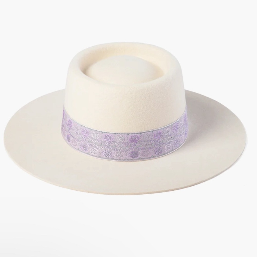 NEW Lack of Color Lavender Lolita Boater Hat - Picture 3 of 8